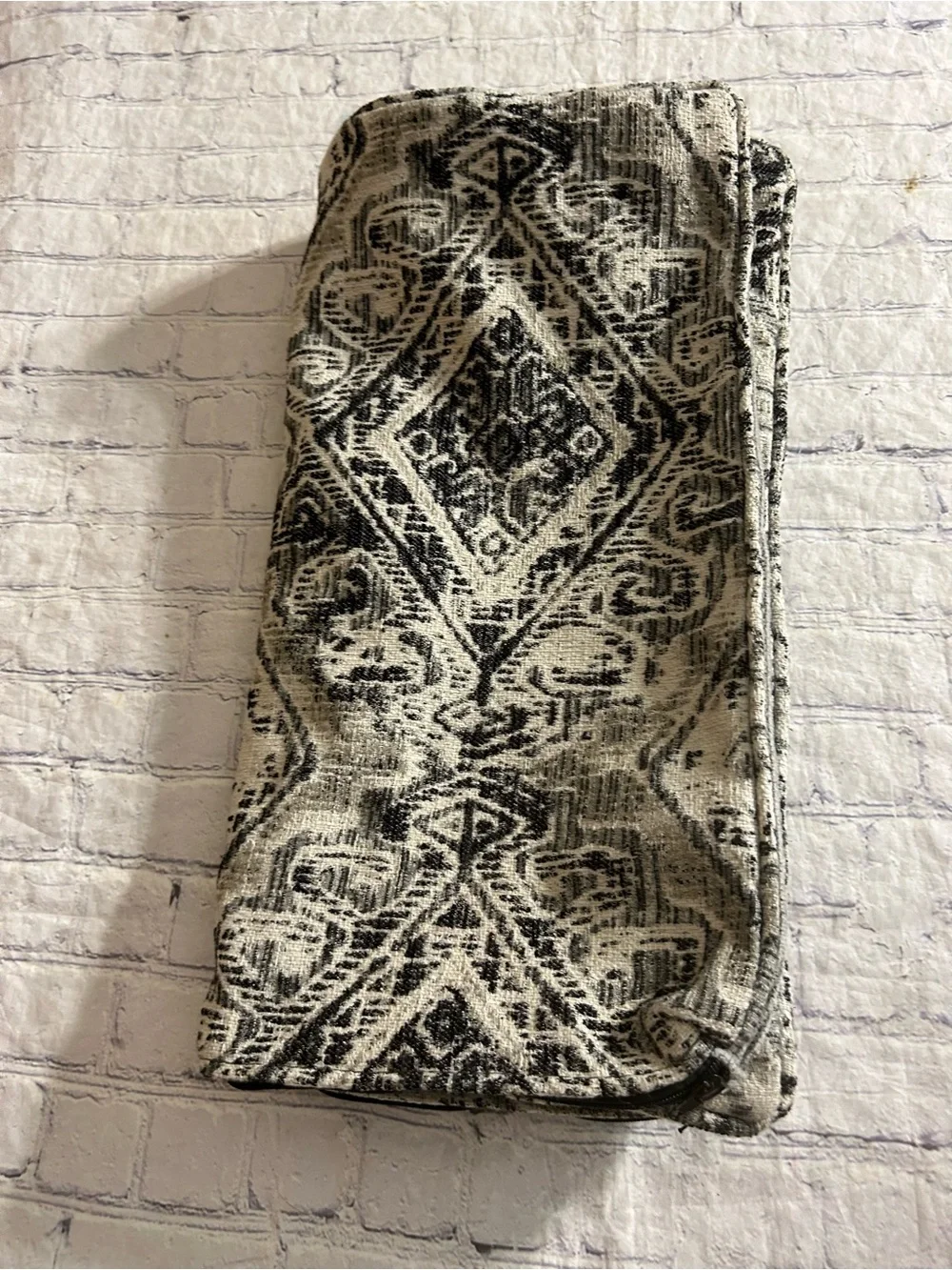 TAPESTRY STYLE BLACK/GREY/BEIGE (3) Upholstery PILLOWS AZTEC/BOHO/SOUTHWESTERN